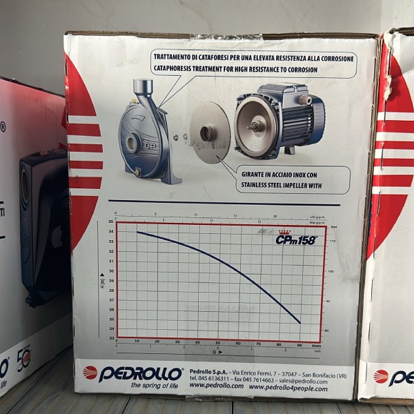 משאבה להגברת לחץ מים Pedrollo CPm 158